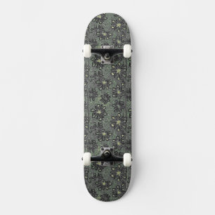 Black Tones Against Grey Skateboard