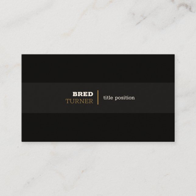 Black Tones Business Card (Front)