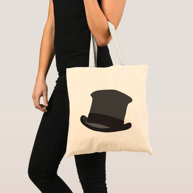 Black Top Hat Classic Steampunk Victorian Tote Bag (Creator Uploaded)