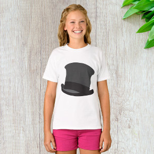 Black Top Hat Girls T-Shirt
