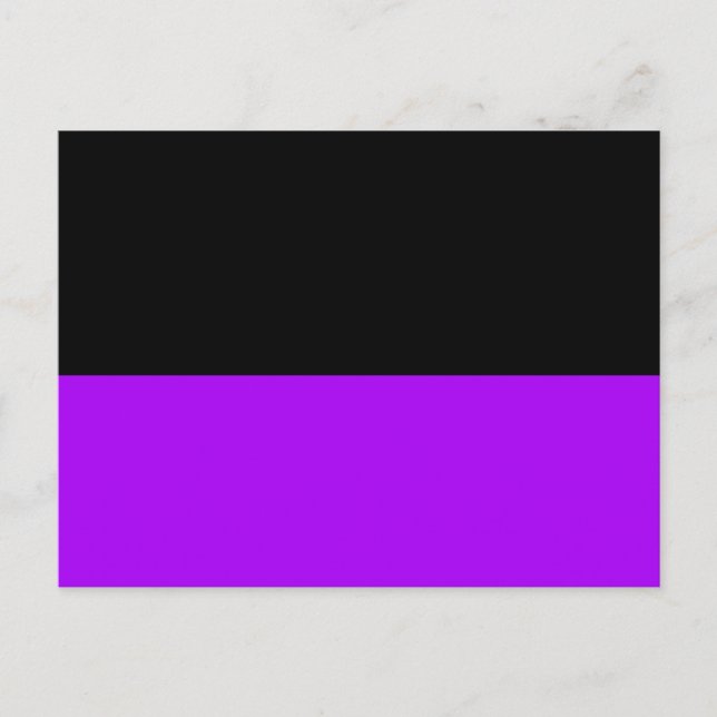 black top purple bottom DIY custom background Postcard (Front)
