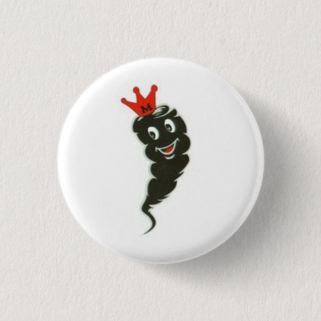 Black Tornados logo 3 Cm Round Badge (Front)