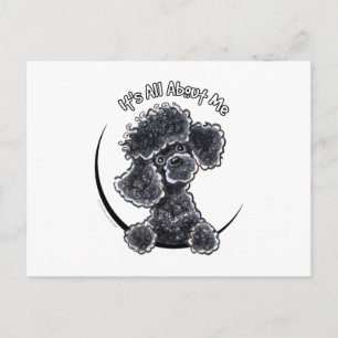 Black Toy Poodle IAAM Postcard