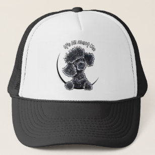 Black Toy Poodle IAAM Trucker Hat