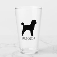 Black Toy Poodle Silhouette Personalised Dog Lover