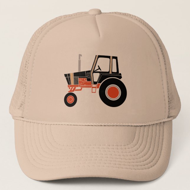 Black Tractor Hat (Front)