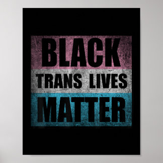 Black Transgender Lives Trans Awareness Activism Poster