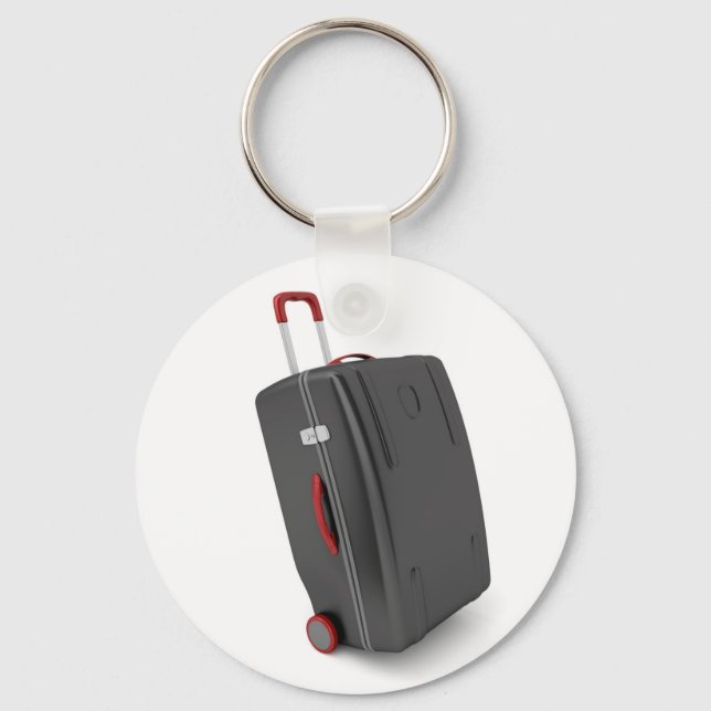 Black travel bag key ring (Front)