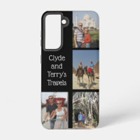 Black Travel Memories Samsung S21 Case