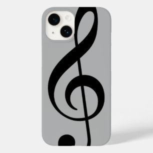 black treble clef musical note Case-Mate iPhone 14 case