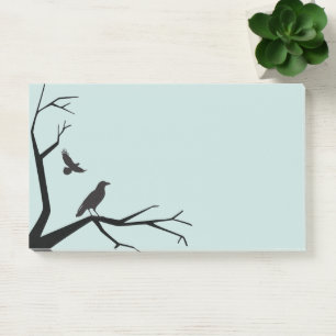Black Tree and Ravens Post-it Notes