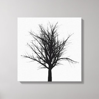 Black Tree | Zazzle_Growshop. Canvas Print