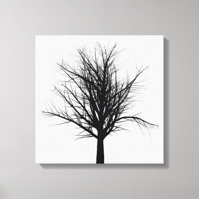 Black Tree | Zazzle_Growshop. Canvas Print (Front)