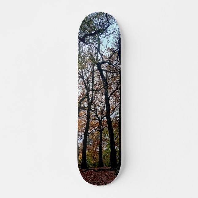 Black trees, in the woods skateboard (Front)