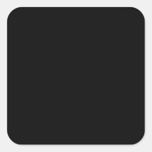 Black Trend Colour Customised Template Blank Square Sticker