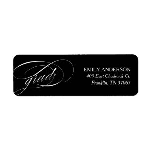 Black Trendy Calligraphy Graduation Address
