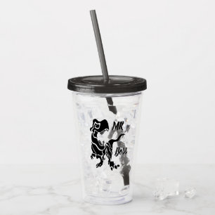 Black Trex the Boss Dino Acrylic Tumbler