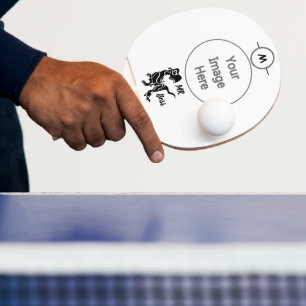 Black Trex the Boss Dino Ping Pong Paddle