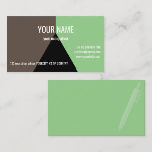 BLACK TRIANGLE Standard, 3.5" x 2.0" Business Card