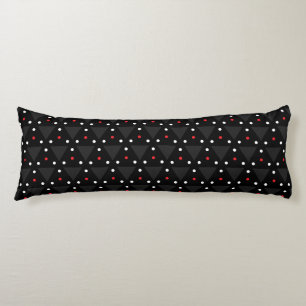Black Triangle UFO Pattern Modern Abstract Body Cushion