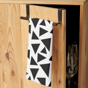 Black Triangles   Tea Towel