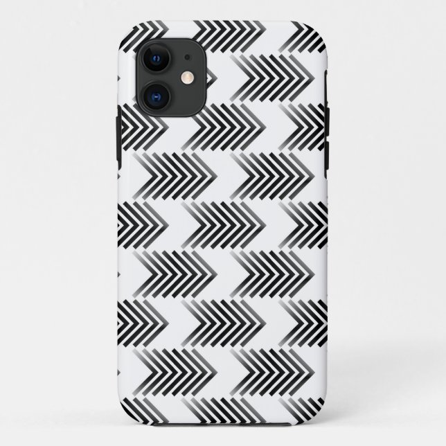 Black Tribal Arrow Pattern Case-Mate iPhone Case (Back)