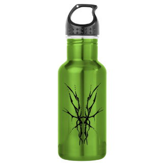 Black Tribal Deer Skull Hunting Design 532 Ml Water Bottle