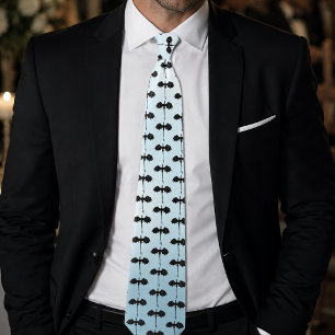 Black Tribal Flight Dragon Fantasy Blue Sky Tie