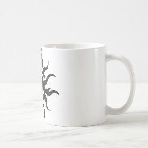 Black Tribal Sun Coffee Mug