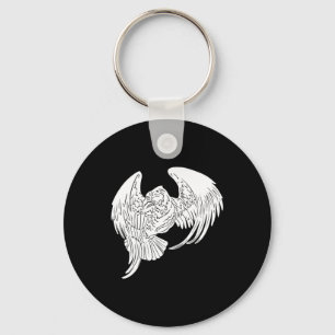Black Tribal Tattoo Eagle Key Ring