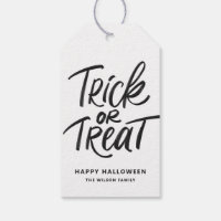 Black Trick or Treat Hand Lettering Halloween