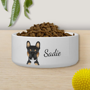 Black Tricolor French Bulldog Frenchie Dog & Name