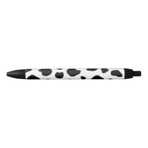 Black Trim Pen - Cow Print - Black Ink