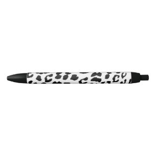 Black Trim Pen - Leopard Print - Black Ink