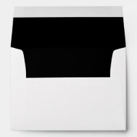 Black Trim Script Return Address Mailing