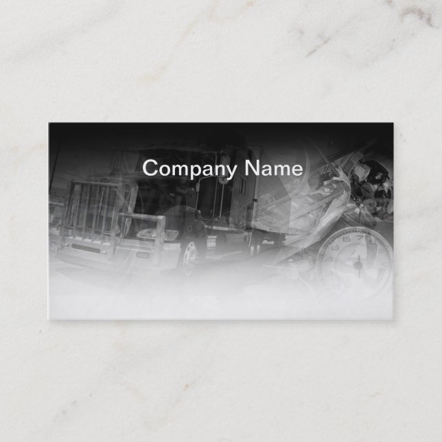 Black Truck Business card (Front)