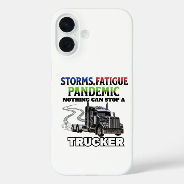 Black Truck Speed Road Strength Unstoppable Driver Case-Mate iPhone Case (Back)