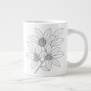 Black Tulepo - Nyssa sylvatica - Native Plants Large Coffee Mug