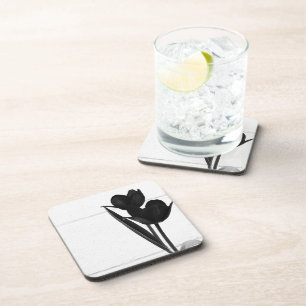 Black Tulips Coaster