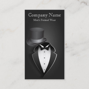 Black Tux Men's Formal Wear Business Card