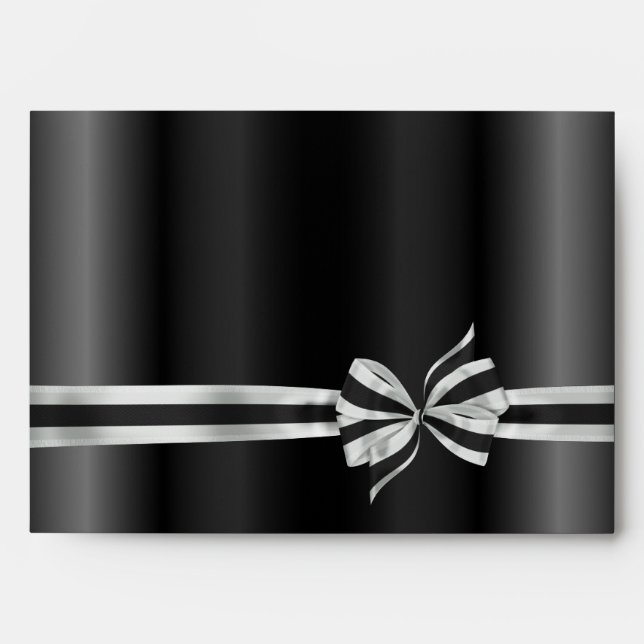 Black Tuxedo Black Tie Envelopes (Front)
