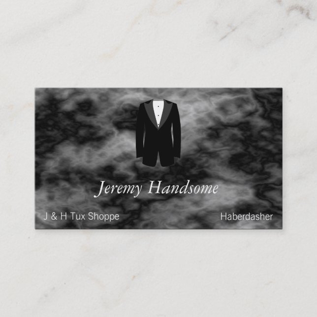 Black Tuxedo Business Card (Front)