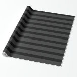 Black Tuxedo Charcoal Grey Thick Stripe Wrapping Paper<br><div class="desc">Black Tuxedo series</div>