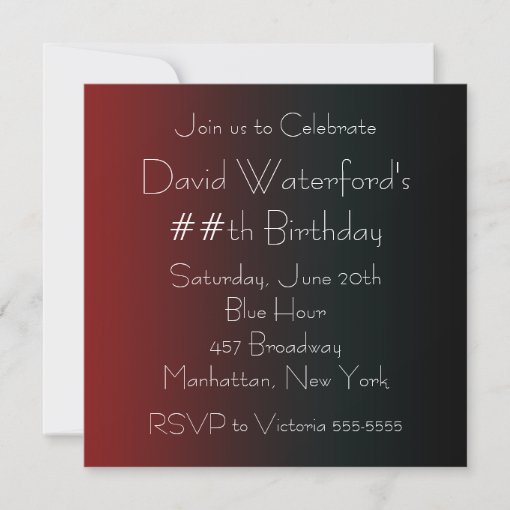 Black Tuxedo Red Dress Party Invitation Template Zazzle