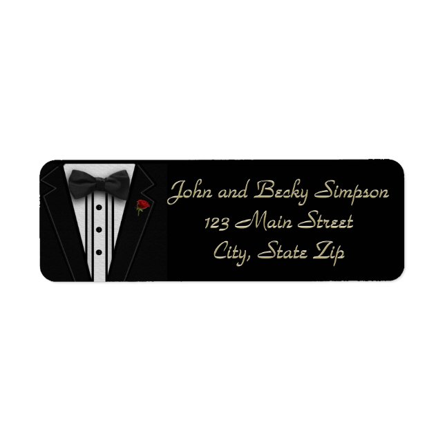 Black Tuxedo with Bow Tie (Front)