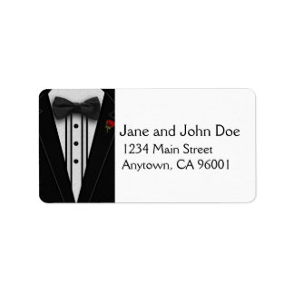 Black Tuxedo with Bow Tie Label