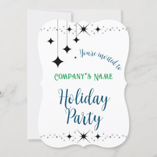 Black Twinkles Invitation