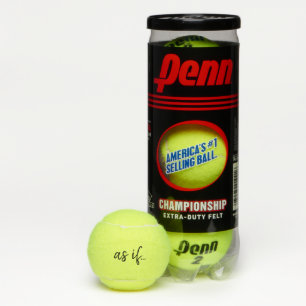 Black Typography As If Funny Sarcastic Tennis Balls
