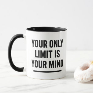 Black Typography Motivational Daily Reminder Mug
