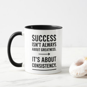 Black Typography Motivational Daily Reminders Mug